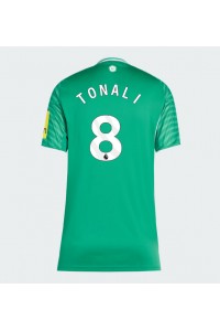 Newcastle United Sandro Tonali #8 Jalkapallovaatteet Naisten Vieraspaita 2025-26 Lyhythihainen